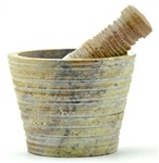 Stone Carved Mortar and Pestle