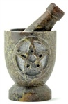 Stone Carved Mortar and Pestle