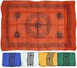 Wholesale Celtic Cross Pentacle Scarves/Altar Cloth