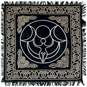 Wholesale Gold Print Triple Moon Scarves/Altar Cloth