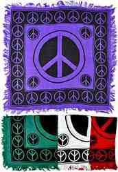 Wholesale Peace Sign Scarves/Altar Cloth