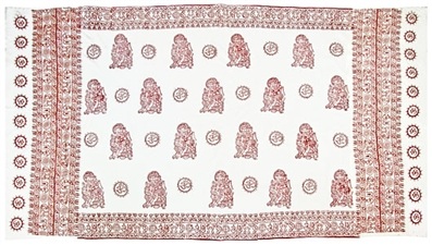 Wholesale Om Ganesh Symbol Prayer Shawl