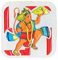 Hanuman Embossed Stickers