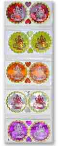 Goddess Laxmi in Multicolor Stickers