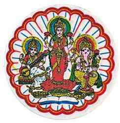 Laxmi, Saraswati and Ganesh Sticker