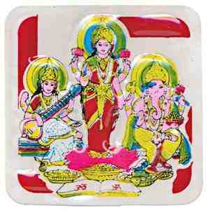 Ganesh, Laxmi and Saraswati Stickers