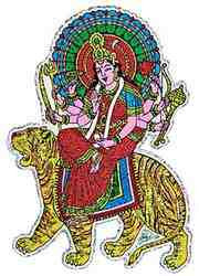 Goddess Durga Stickers