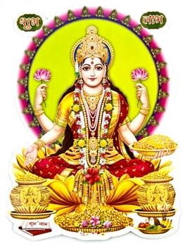 Wholesale Goddess Laxmi Jumbo Stickers