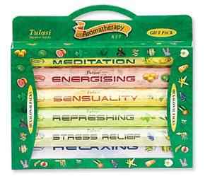 Wholesale Tulasi 6-in-1 Aromatherapy Incense Kit - 20 Sticks Hex Pack