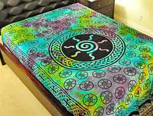 Wholesale Tapestry - Tie Die Celtic Spiral Tapestry/Bedspread