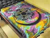 Wholesale Pentacle with Moon Tapestry