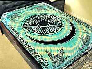 Wholesale Pentacle with Moon Tapestry