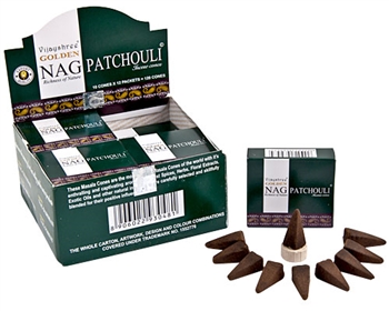 Wholesale Golden Nag Patchouli Cone Incense