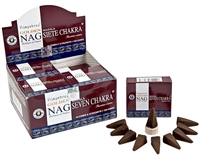 Wholesale Golden Nag Seven Chakra Cone Incense