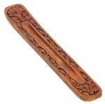 WBR50<br><br> 12 Pieces Wooden Incense Boat Burner Carved 10"L
