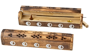 Wholesale Wooden Incense Coffin Box Burner