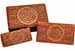 <!WBX95>Triquetra Carved Wooden Box 8"L, 6.5"L, 5.5"L (Set of 3)