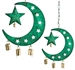 WCH11<br><br> 4 Pieces Moon Star Chime with Bells -  8.5"H