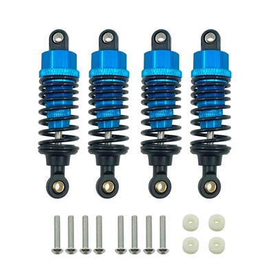 Aluminum Shock Set 60mm Blue for Tamiya TT-02 TT02 1/10 RC Car