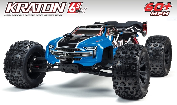 KRATON 6S 4WD BLX 1/8 Speed Monster Truck RTR Blue ARA8608V5T2