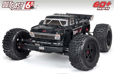 Arrma OUTCAST 6S 4WD BLX 1/8 EXB Stunt Truck RTR Black