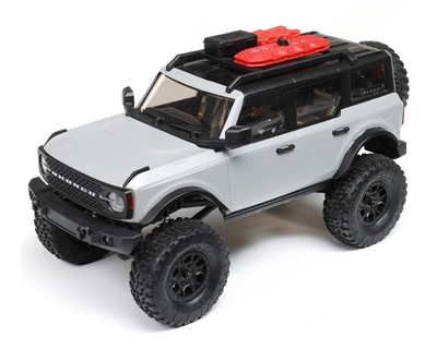 Axial SCX24 2021 Ford Bronco Hard Body 1/24 4WD RTR Scale Mini Crawler (Grey) w/2.4GHz Radio - AXI00006T2