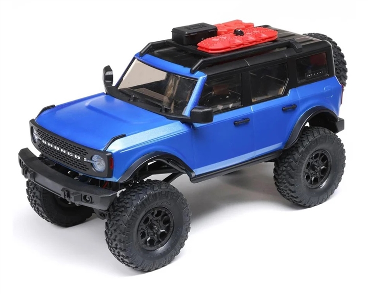 Axial SCX24 2021 Ford Bronco Hard Body 1/24 4WD RTR Scale Mini Crawler (Blue) w/2.4GHz Radio - AXI00006T3