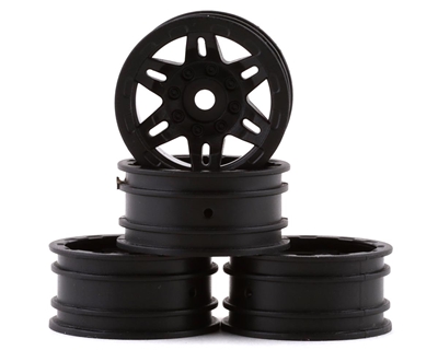 1.0 Rockster Wheels Black (4pcs): SCX24 AXI40002