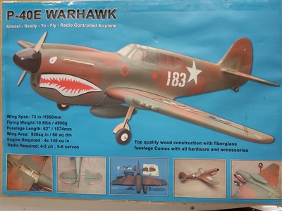 P40 Warhawk 73 " 1850mm ARF "Tiger Shark" CMP Model
