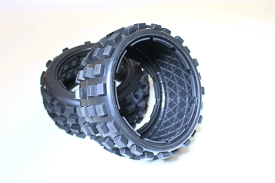 MadMax Big Digger "MX" Offroad Knobby Tire Set for HPI Baja 5b (Rear) - MMX141R