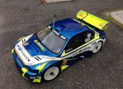 Delta Plastik 0108 - Subaru WRX 1/8 scale GT RC car body 2mm