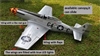 Flight Model P-51 Mustang 20CC   sku: F007