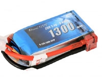 Gens ace 1300mAh 7.4V 25C 2S1P Lipo Battery Pack with Deans plug