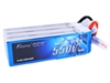 Gens ace 5500mAh 22.2V 45C 6S1P Lipo Battery Pack with Deans Plug