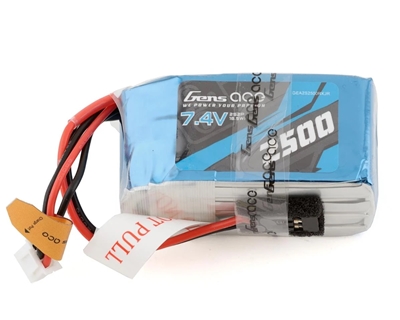 Gens Ace 2S LiPo Receiver Battery (7.4V/2500mAh) w/JR Connector