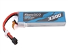 Gens Ace 3s LiPo Battery Pack 45C (11.1V/3300mAh) w/Universal Connector (EC3 & T)- GEA33003S45T3