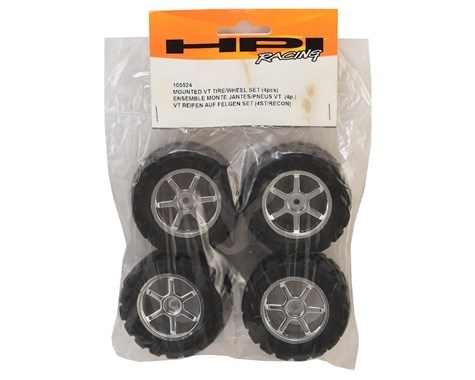 Mounted VT Tire/Wheel Set (4pcs) (Recon) HPI105524