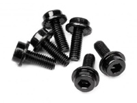 308 M3 x 08mm Flanged cap head screw (6 pcs) HPI94453