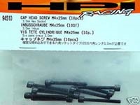 Cap Head Screw M4X25mm (Hex Socket/10pcs) HPI94510