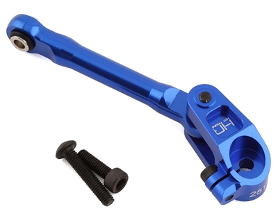 Hot Racing Traxxas Maxx Aluminum Fixed Steering Link w/25T Servo Arm (Blue) HRAMXX48SA25