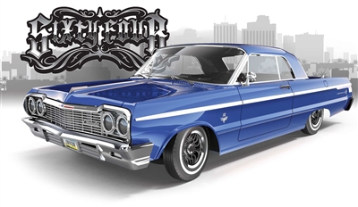 SixtyFour - Fully Functional 1:10 Scale Ready to Run Hopping Lowrider, Blue
