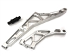 Billet Machined Rear Chassis Braces (2) for Losi 1/5 DBXL-E 2.0 4WD C32401SILVER