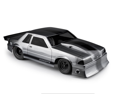 JConcepts 1991 Ford Mustang Fox Body Street Eliminator Drag Racing Body (Clear) JCO0362