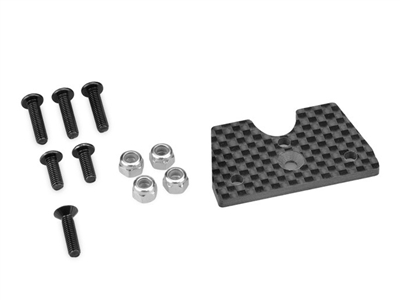 F2 Truggy Body Mount Adapter, Carbon Fiber, for Tekno NT48 2.0 - JCO2955