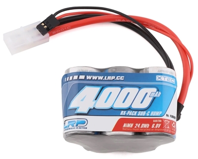 LRP XTEC 5-Cell 6.0V "Long Life" 1/5 NiMH Hump Receiver Pack (4000mAh)