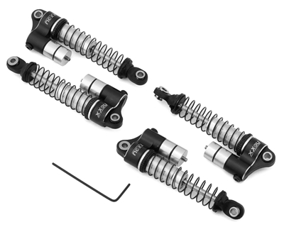 Traxxas 1/18 TRX-4M Reservoir Aluminum Threaded Oil-Filled Shocks (4) (Black) NX-400-B