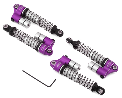 NEXX Racing Traxxas 1/18 TRX-4M Reservoir Aluminum Threaded Oil Filled Shocks (4) (Purple) NX-400-P