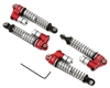 Traxxas 1/18 TRX-4M Reservoir Aluminum Threaded Oil Filled Shocks (4) (Red) NX-400-R