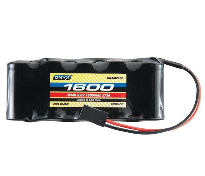 NiMH 6.0V 1600mAh 2/3A Flat Receiver Universal Plg ONXM2170