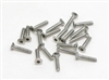 M2 x 10  PN Racing M2x10 Countersink Stainless Steel Hex Plastic Screw (20pcs) - 700340